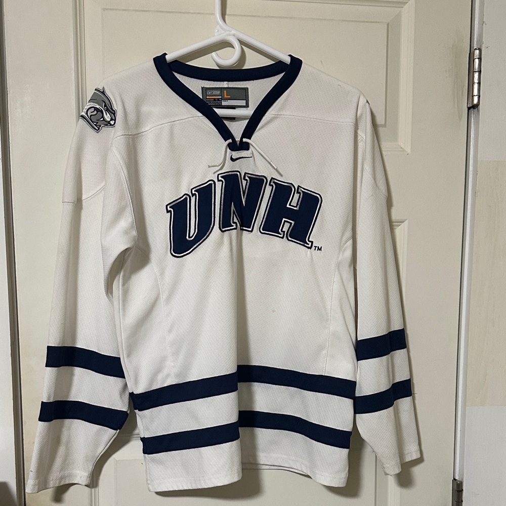 Bauer White and Blue Kids Jersey